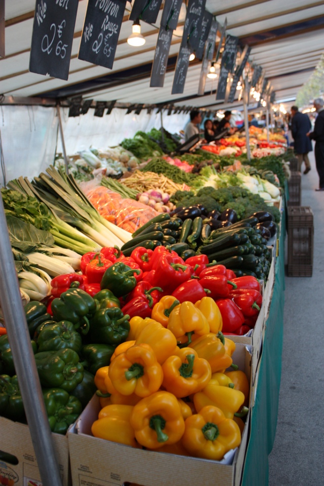 french food market paris vegetables